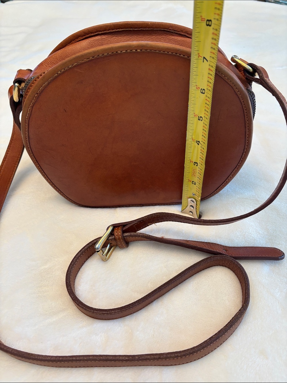 Vintage COACH Canteen Leather Crossbody Bag Chestnut Brown- WOW! - Picture 14 of 15